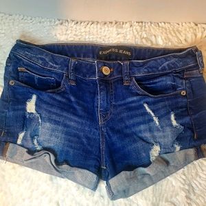 Express Women Jeans Short